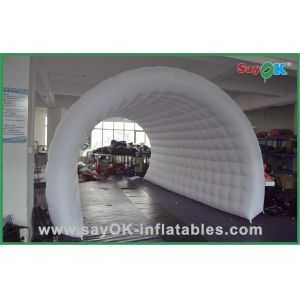 Waterproof White Inflatable Event Air Tent , Customized Inflatable Tunnel