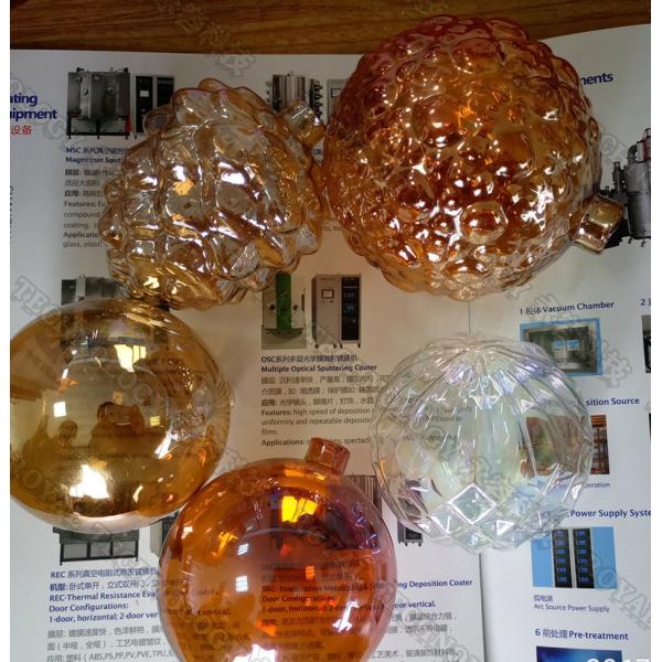 Buy Glass PVD Coating Service, Cathodic Arc Plating Amber Color, Glassware Gold Plating Service at wholesale prices