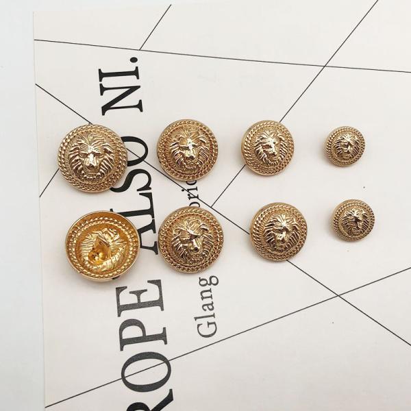 Factory wholesale high quality metal buttons hand stitched button windbreaker metal buttons can be customized LOGO