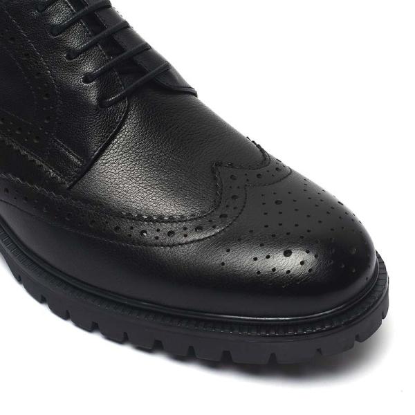 Adult Anti Odor Breathable Black Lace Up Dress Shoes