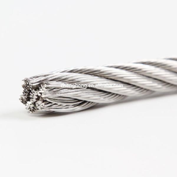 Construction 6x36 6x36 AiSi Stainless Steel 1/8'' Aircraft Wire Rope for Cable Railing Kit Standard AiSi Marine Grade