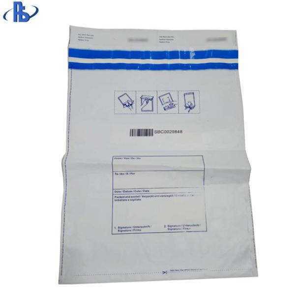 Transport safety bag tamper proof Plastic Seal Bags Evident Security Cash Deposit Bags