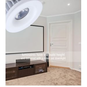 Dimmable IP54 Waterproof Bathroom LED Downlights 9W 3000K Practical