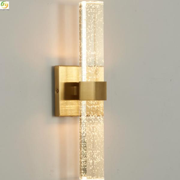 Luxury Metal Crystal Post Modern Wall Light BedroomBackground Decorative