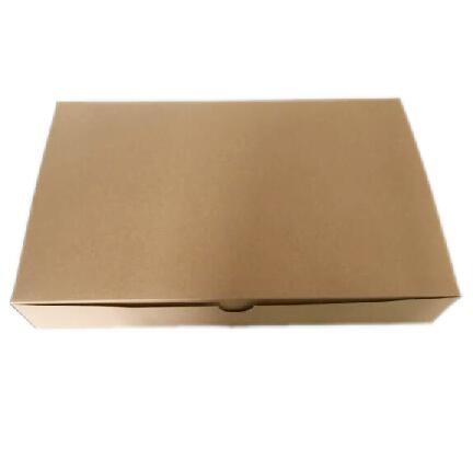 Buy Customized Garment Packaging Boxes One Piece Brown Kraft Paper Packing Box at wholesale prices