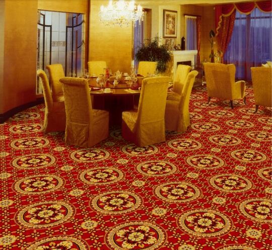 Buy Star Hotel Carpet Flooring / Wilton Patterned Carpets Skid Resistance at wholesale prices