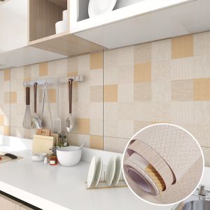 Vinyl Wallpapers Kitchen Brick PVC Wallpaper Bedroom Wall paper Oil proof 3D