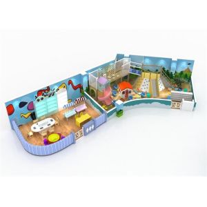 New Style Childrens Play Equipment Commercial Playground With Donut Slide