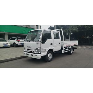 China Isuzu double-row 5-seater cargo truck 2WD rear drive 4×2 diesel manual transmission on sale
