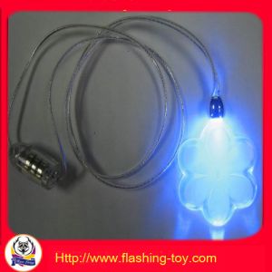 PS customized color logo Flashing Led Necklaces for for promotion / holiday