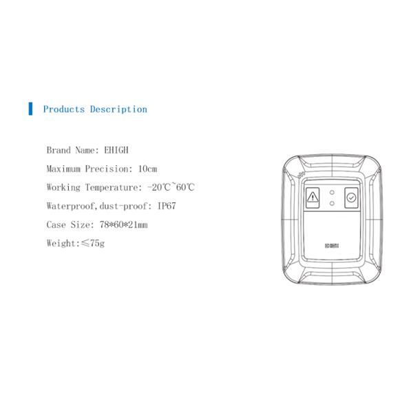 Professional Waterproof 10cm Social Distancing Alarm System