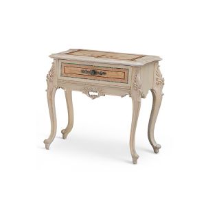 China Bedroom Ash Wooden Nightstand Side Table With One Drawer on sale