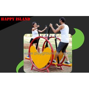 3.0mm Thickness Galvanized Steel Park Gym Equipment For Used More Than 10 Years