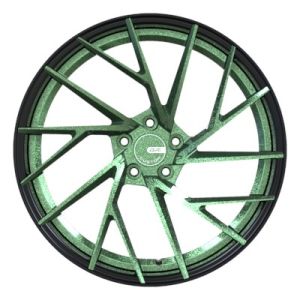 2 Piece Deep Concave Forged Wheels ET35 10J 22 Inch Gloss Black Rims