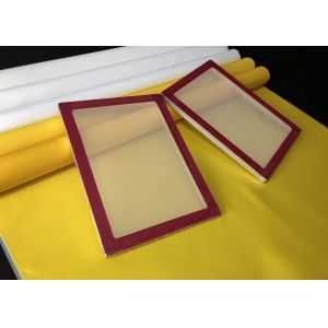 32t -100 Polyester Monofilament Silk Screen Printing Mesh Fabric Yellow White