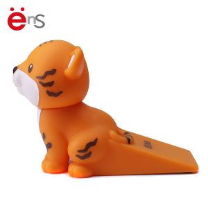 Cute Plastic PVC Door Stopper Tiger Shape for promotional gifts OEM
