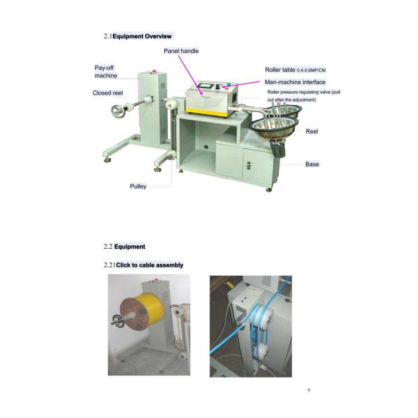1.6m/s Fiber Optic Cable Cutting Machine 450 Watt 220V AC