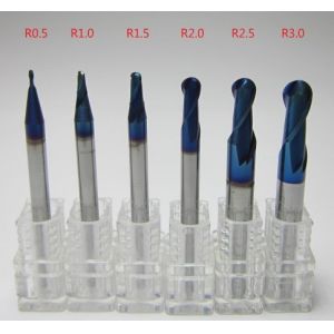 Tungsten Carbide 2/4 Flutes Ball Nose End Mill With Nano Coating