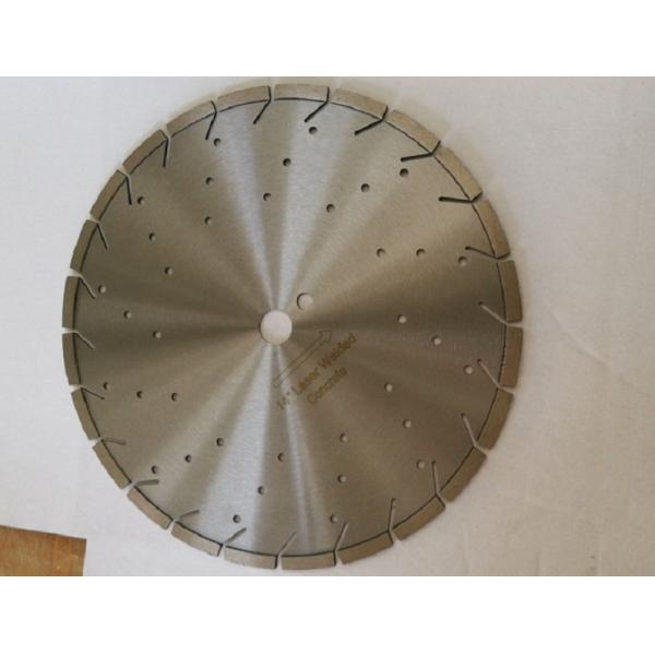 14 Inch Diamond Concrete Cutting Blades With Decoration Holes , SGS / GB