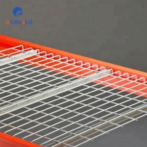 Collapsible Pallet Rack Wire Decking , Wire Mesh Cage Improve Warehouse