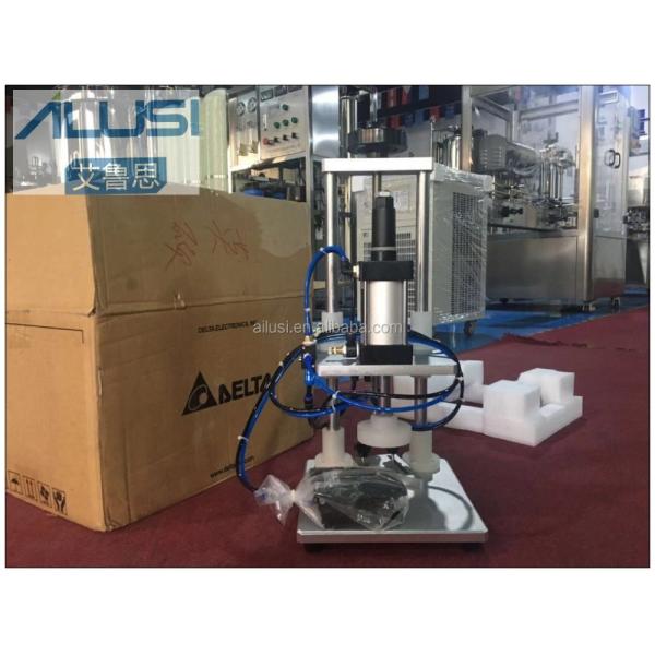 Perfume Industry Hand Perfume Collar Press Spray Glass Bottle Fully Pneumatic Operated Semi Automatic Collar Press Machi