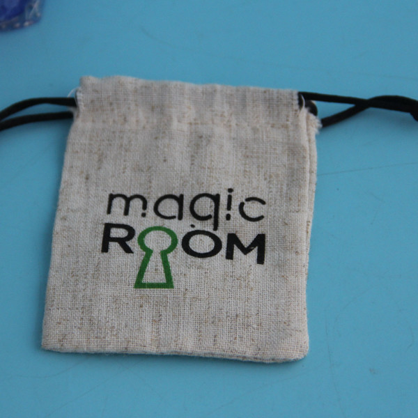 Recycled Jute Drawstring Bag Portable Hot Stamping Logo For Christmas Gift