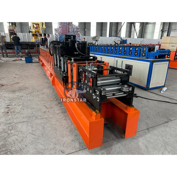 104 Omega bracket roll forming machine in Russia Raw material:Galvanized steel