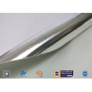 Siliver Aluminum Foil Coated C-Glass Fiberglass Insulation Fabric
