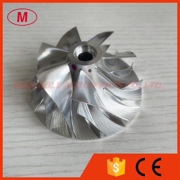 custom 54.00/70.00mm 7+7 blades turbo milling/aluminum 2618/billet compressor wheel