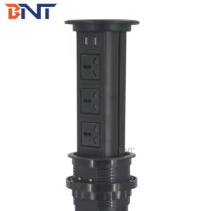 2020 New Design conference desktop motorized pop up socket with USB wireless