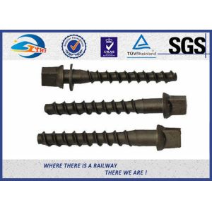 High Hardness Oxide Black 8.8 Grade Railway Sleeper Screws DIN Standard