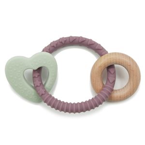 100% Food Grade Silicone Wood Teether