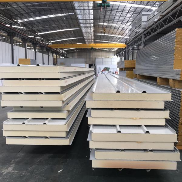 Fireproof PUR Sandwich Panel For Van With Cold Room Rigid Quality PUR Sandwich Panel