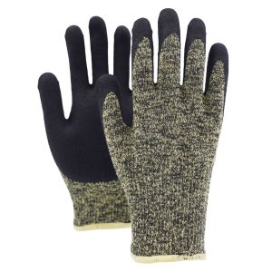 Fireproof A4 Anti Cut Industrial Work Gloves Heat Resistant Aramid Neoprene Work