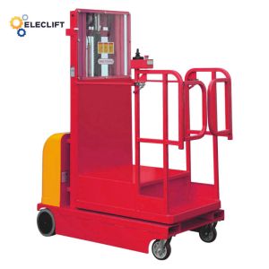 Electric Order Picker With Solid Tires 90 Fpm Lower Speed And 8-10 Hours Working