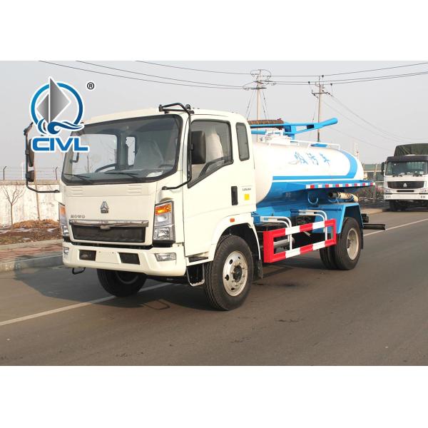 Buy Sinotruk Howo 4m3 -  8m3 Light Duty Sewage Suction / Vacuum Truck at wholesale prices