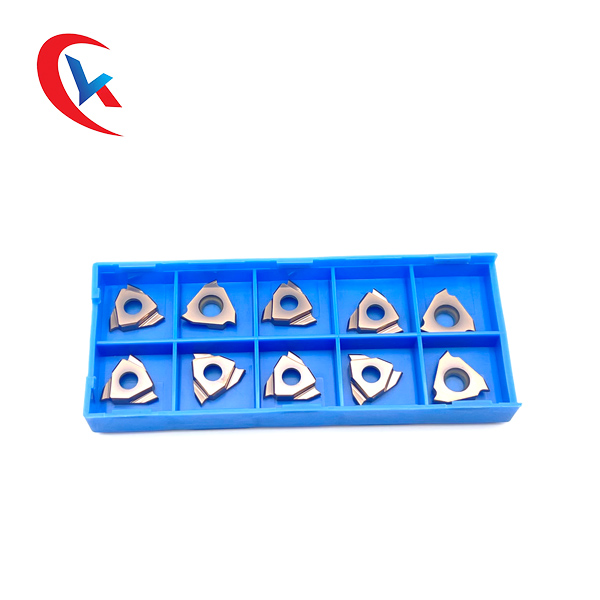 TGF32R200-R0.75 Customized Slot Width 3 Cutting Edges PVD Coating Left Hand Knife Carbide Grooving Inserts