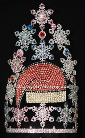 Custom snowman rhinestone crowns custom christmas pageant crowns pageant crowns