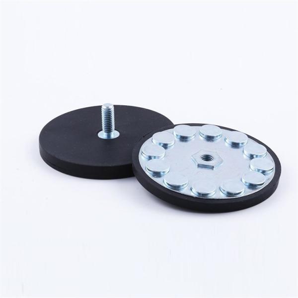 Punching Service Rubber Coated Magnet Magnetic Base Mounting with NdFeB
