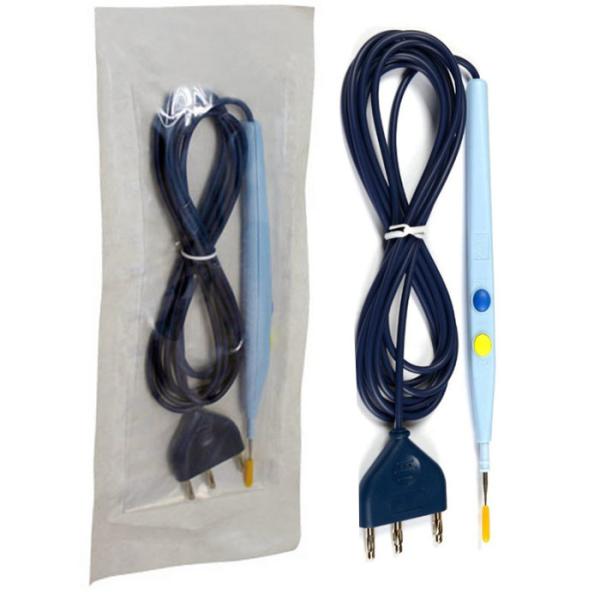 Buy SFDA Disposable Electrosurgical Pencil Silver Finish Disposable Cautery Pencil at wholesale prices