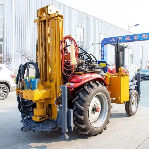 Buy Tractor Type Four Wheel Mobile Drilling Rig For Rural And Civilian Drilling Rigs at wholesale prices