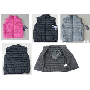 China Apparel Girls padding vests stocklots+bag(girls jackets,girls coats) on sale