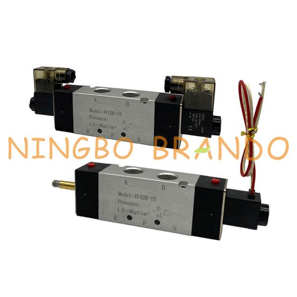 Buy 4V420-15 1/2'' Directional Control Pneumatic Solenoid Valve at wholesale prices