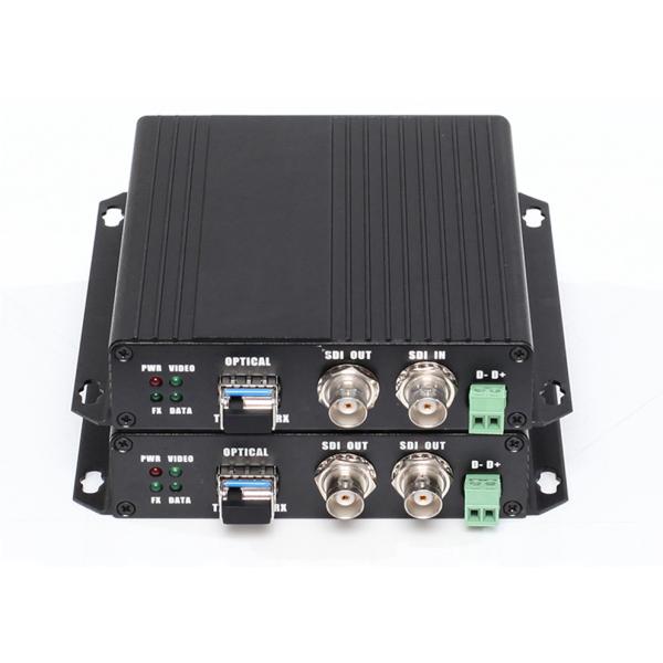 3G SDI Video 20KM SFP Fiber Optic Converter With RS485 RS422