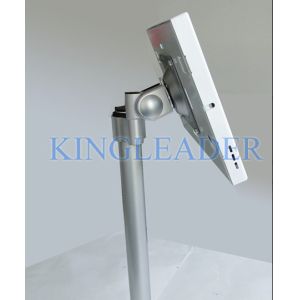 Ipad Security Kiosk Enclosure With Height Adjustable Rotatable Bracket For Floor