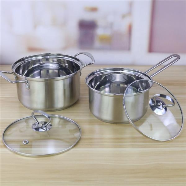 Buy Customized 18cm 20cm 26cm Cookware Set Stainless Steel 201 at wholesale prices