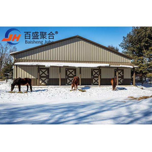 Buy Steel Structural Fabrication Construction Chicken House For Goat Shelter Poultry Farm at wholesale prices