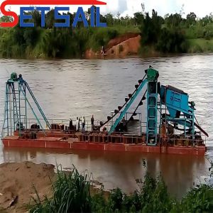 Gold Carpet Chain Bucket Lake Diamond Dredging Equipment for Sea Freight