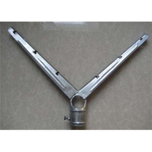Galvanized V Shape Barbed Wire Extension Arm Six Strands For Security Fence