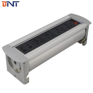 four network interface used in office room manual flip up socket MK1144